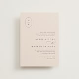 "Everlasting" - Wedding Invitations in Latte by Jennifer Postorino - Front