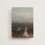 "Full Photo" - Wedding Invitations in Chiffon by Orasie - Front