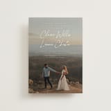 "Full Photo" - Wedding Invitations in Chiffon by Orasie - Front