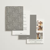 "White Oak" - Wedding Invitations in Dove by Amy Kross - Back of Card Options