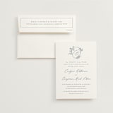 "Close to my Heart" - Wedding Invitations in Twilight Whisper by Design Lotus - Invitation with Envelope