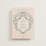 "Hand Illustrated Crest" - Wedding Invitations in Peony by Jackie Crawford - Front