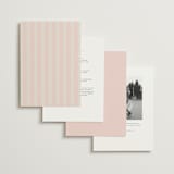 "Hand Illustrated Crest" - Wedding Invitations in Peony by Jackie Crawford - Back of Card Options