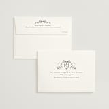 "Hand Illustrated Crest" - Wedding Invitations in Peony by Jackie Crawford - FREE Recipient Addressing