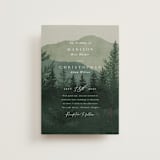 "The Forest" - Wedding Invitations in Jade by Elly - Front