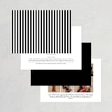 "Classic" - Wedding Invitations in Tuxedo by Lauren Chism - Back of Card Options