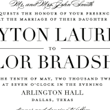 "Classic" - Wedding Invitations in Tuxedo by Lauren Chism - Detail