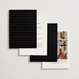 "Fashion District" - Wedding Invitations in Black Tie by Jill Means - Back of Card Options