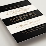 "Fashion District" - Wedding Invitations in Black Tie by Jill Means - Detail