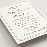 "Handwritten" - Wedding Invitations in Moss by Cass Loh - Detail