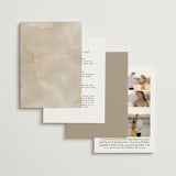 "Floral Ampersand Monogram" - Wedding Invitations in Toffee by Amanda Day - Back of Card Options