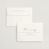 "Floral Ampersand Monogram" - Wedding Invitations in Toffee by Amanda Day - FREE Recipient Addressing