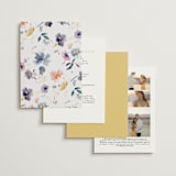 "Cheerful Bouquet" - Wedding Invitations in Chardonnay by Lori Wemple - Back of Card Options