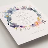 "Cheerful Bouquet" - Wedding Invitations in Chardonnay by Lori Wemple - Detail