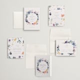 "Cheerful Bouquet" - Wedding Invitations in Chardonnay by Lori Wemple - Invitation Suite