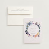 "Cheerful Bouquet" - Wedding Invitations in Chardonnay by Lori Wemple - Invitation with Envelope