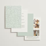 "Fairy Forest" - Wedding Invitations in Sage by Kristen Knechtel - Back of Card Options