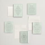 "Fairy Forest" - Wedding Invitations in Sage by Kristen Knechtel - Invitation Suite