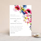 "Technicolor Flora" - Wedding Invitations in Poppy by Angela Marzuki - Front