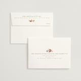 "Roses Crest" - Wedding Invitations in Pomegranate by Everett Paper Goods - FREE Recipient Addressing