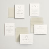 "The Hudson" - Wedding Invitations in Latte by Kristie Kern - Invitation Suite