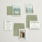 "Sierra" - Wedding Invitations in Spruce by Paper Sun Studio - Invitation Suite
