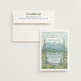 "Sierra" - Wedding Invitations in Spruce by Paper Sun Studio - Invitation with Envelope