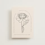 "Belle Rose" - Wedding Invitations in Buttercream by Claudia Orengo - Front