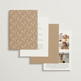 "Belle Rose" - Wedding Invitations in Buttercream by Claudia Orengo - Back of Card Options