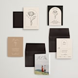 "Belle Rose" - Wedding Invitations in Buttercream by Claudia Orengo - Invitation Suite