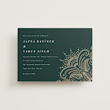 "Engraved Paisley" - Wedding Invitations in Cardamom by Oma N. Ramkhelawan - Front