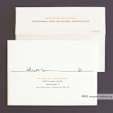 "The Happy Couple" - Wedding Invitations in Tangerine by R studio - FREE Recipient Addressing