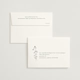 "Sketched Florals" - Wedding Invitations in Storm by Baumbirdy - FREE Recipient Addressing