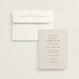 "Happily Ever After" - Wedding Invitations in Buff by Sara Hicks Malone - Invitation with Envelope