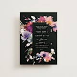 "Beauties" - Wedding Invitations in Noir by Lori Wemple - Front