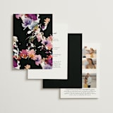 "Beauties" - Wedding Invitations in Noir by Lori Wemple - Back of Card Options