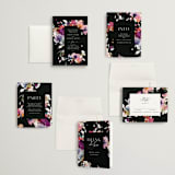"Beauties" - Wedding Invitations in Noir by Lori Wemple - Invitation Suite