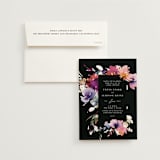 "Beauties" - Wedding Invitations in Noir by Lori Wemple - Invitation with Envelope