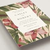 "Tropical Flowers" - Wedding Invitations in Sunrise by Jennifer Holbrook - Detail