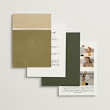 "Concord" - Wedding Invitations in Moss by Robert and Stella - Back of Card Options