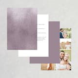 "Fancifully" - Wedding Invitations in Dust Mauve by Everett Paper Goods - Back of Card Options
