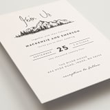 "Mountains" - Wedding Invitations in Ivory by Anastasia Makarova - Detail