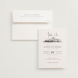 "Mountains" - Wedding Invitations in Ivory by Anastasia Makarova - Invitation with Envelope