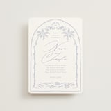 "Ocean Dreams" - Wedding Invitations in Pale Cerulean by Sabrin Deirani - Front