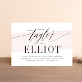 "Effervescent" - Wedding Invitations in Blush by Kristie Kern - Front