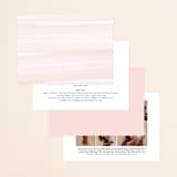 "Effervescent" - Wedding Invitations in Blush by Kristie Kern - Back of Card Options