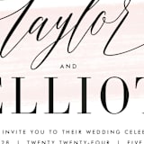 "Effervescent" - Wedding Invitations in Blush by Kristie Kern - Detail