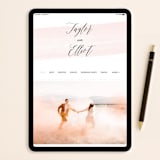 "Effervescent" - Wedding Invitations in Blush by Kristie Kern - FREE Wedding Website