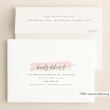 "Effervescent" - Wedding Invitations in Blush by Kristie Kern - FREE Recipient Addressing