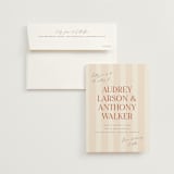 "Ambrosial" - Wedding Invitations in Butter by Pixel and Hank - Invitation with Envelope